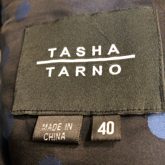 Tasha Tarno Blue Black genuine fox fur vest - Picture 5 of 5